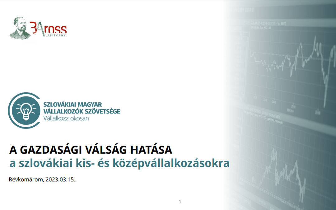 A gazdasági válság hatása a szlovákiai kis- és középvállalkozásokra